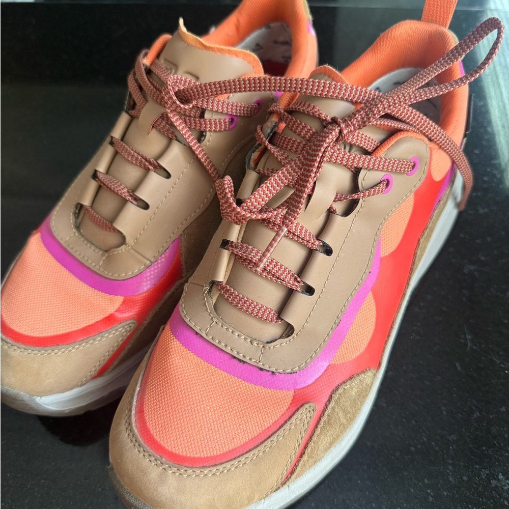Teva Women’s Geotrecca Waterproof Bootie Low Hiking Shoes - Coral Honey - Picture 5 of 6